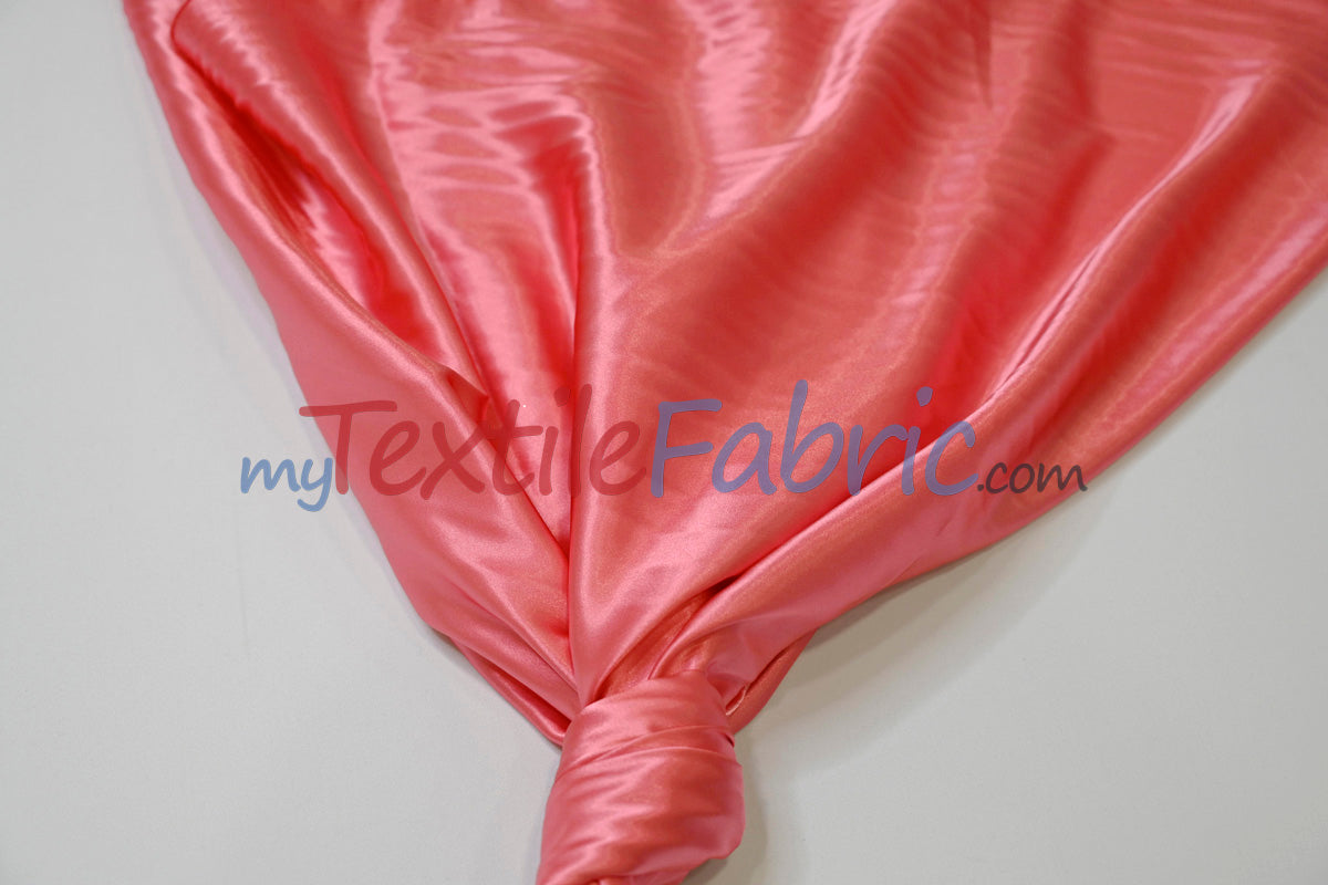 Stretch Charmeuse Satin Fabric - 96% Polyester 4% Spandex, Solid, 58/60" Width (Yards, Bolts, Sample Swatches)