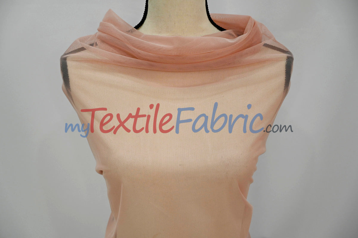 Super Soft Power Mesh Spandex Fabric - Multiple Colors, 58/60" Width (1 Yard)