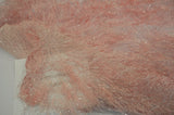 Blush Pink Shaggy Brocade Polyester Fabric - Metallic Eyelash, 56/57" Width (Yards)