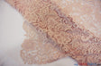 Guipure Bridal Lace Polyester Fabric - Heavy Double Scalloped Lace, Multiple Colors, 48/49" Width (1 Yard)