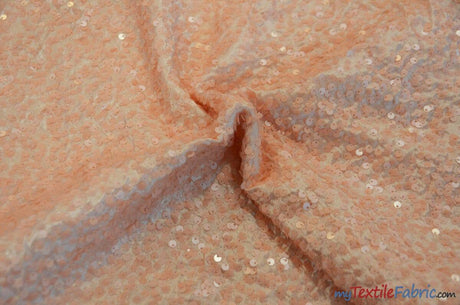 Glitz Sequins Taffeta Polyester Fabric - Raindrop Sequins, 54" Wide (1 Yard)
