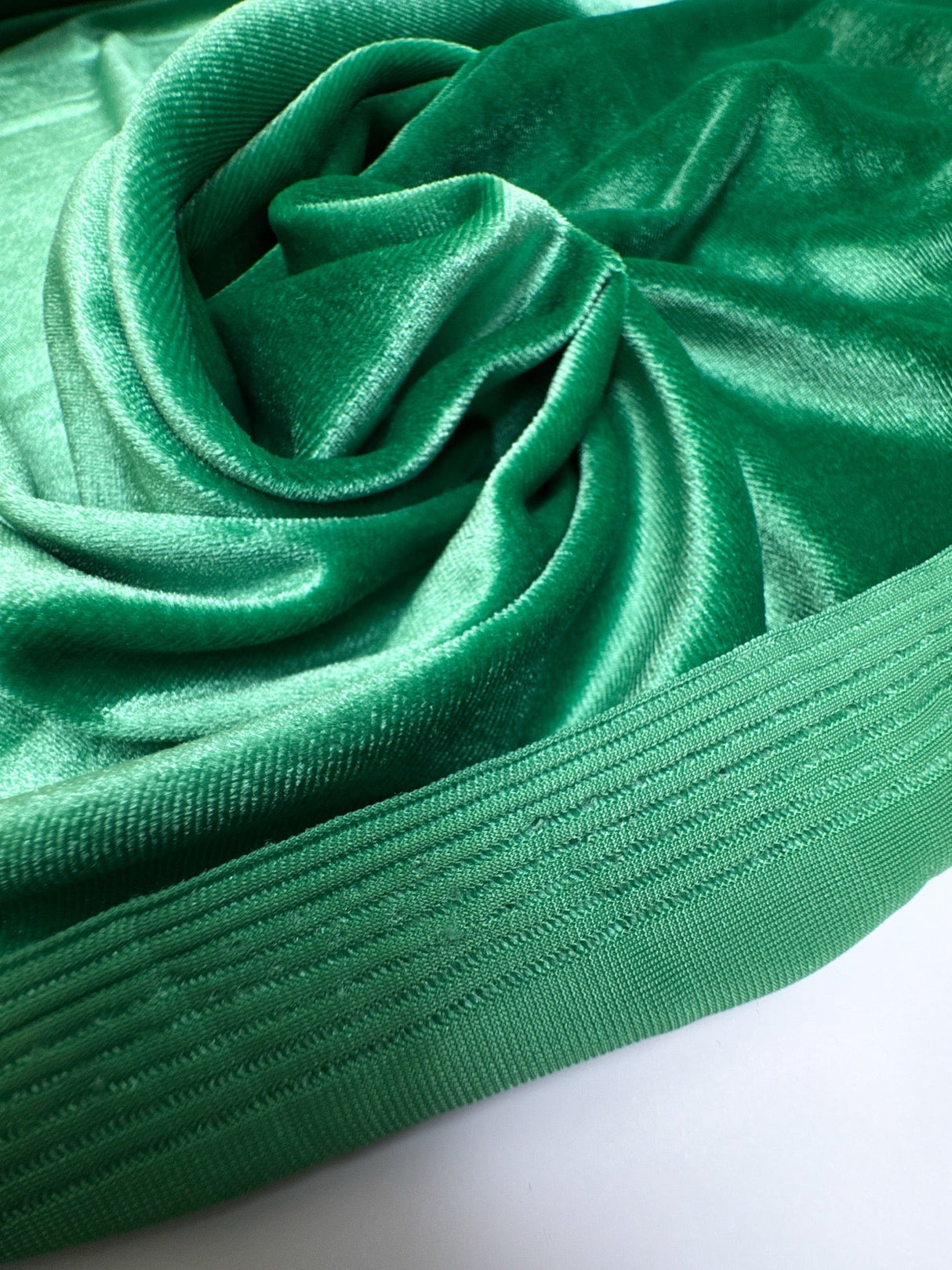Polyamide Elastane Velour Green Shade