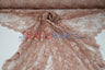 Chantilly Lace Polyester Fabric - Floral Embroidery, Sheer Mesh, 52" Width (1 Yard)