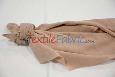 100 Percent Cotton Gauze Fabric - Soft Lightweight Muslin, 46/48" Width, Yards, Bolts, Sample Swatch (1 Yard)