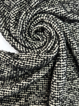 Cotton Wool Bouclé Black White