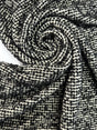 Cotton Wool Bouclé Black White