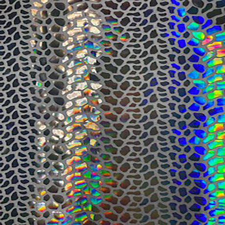 Nylon Spandex Cobra Hologram Sequin Fabric