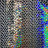 Nylon Spandex Cobra Hologram Sequin Fabric