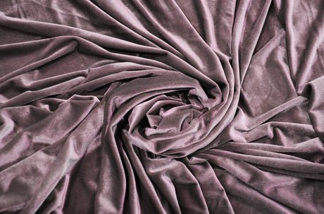 Stretch Velvet Spandex Fabric - Solid, 58" Width (1 Yard)