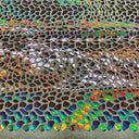 Nylon Spandex Cobra Hologram Sequin Fabric