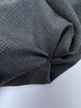 Wool Tweed Checked Gray-Brown-Blue