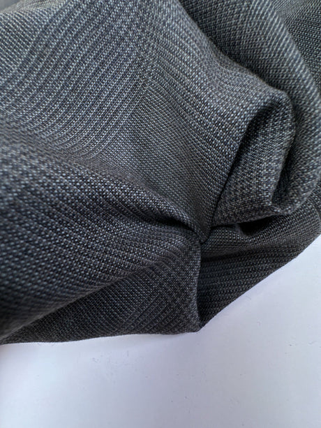 Wool Tweed Checked Gray-Brown-Blue