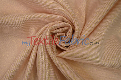 Metallic Vintage Linen Polyester Fabric - Imitation Burlap, Metallic Foil Vein, 58/60" Width (1 Yard)