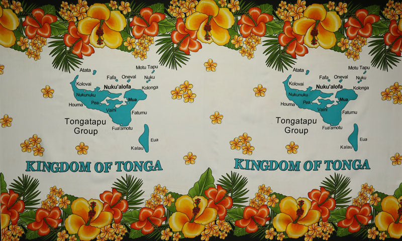 Polyester Sarong Kingdom of Tonga Islands