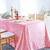 Seamless Rectangular Ice Crushed Velvet Tablecloth