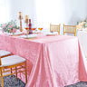 Seamless Rectangular Ice Crushed Velvet Tablecloth
