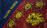 Talofa Samoa Sea Turtles Hibiscus Polyester Fabric - Sea Turtles, Hibiscus, Tattoo Design Background, 72" X 45" (1 Yard)