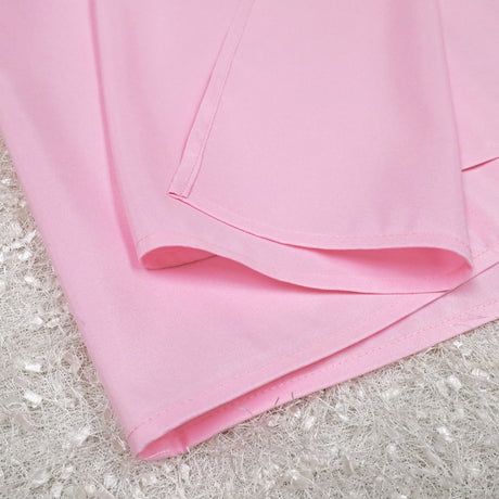 Square Polyester Table Overlay 54x54 Pink