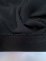 Black Polyester Crepe