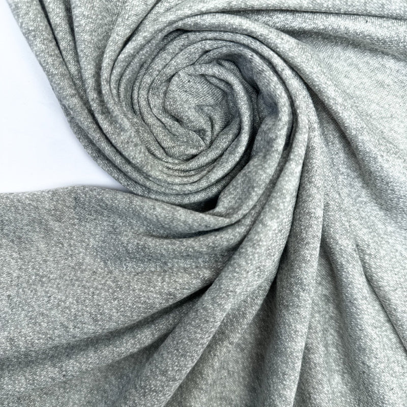 Cotton French Terry Melange Gray