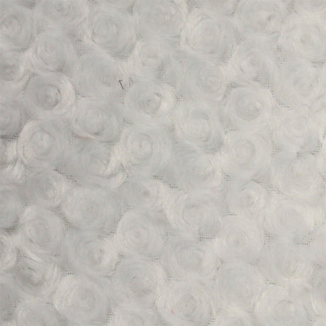 Faux Fur Fabric Swirl Rosebud 60" Wide