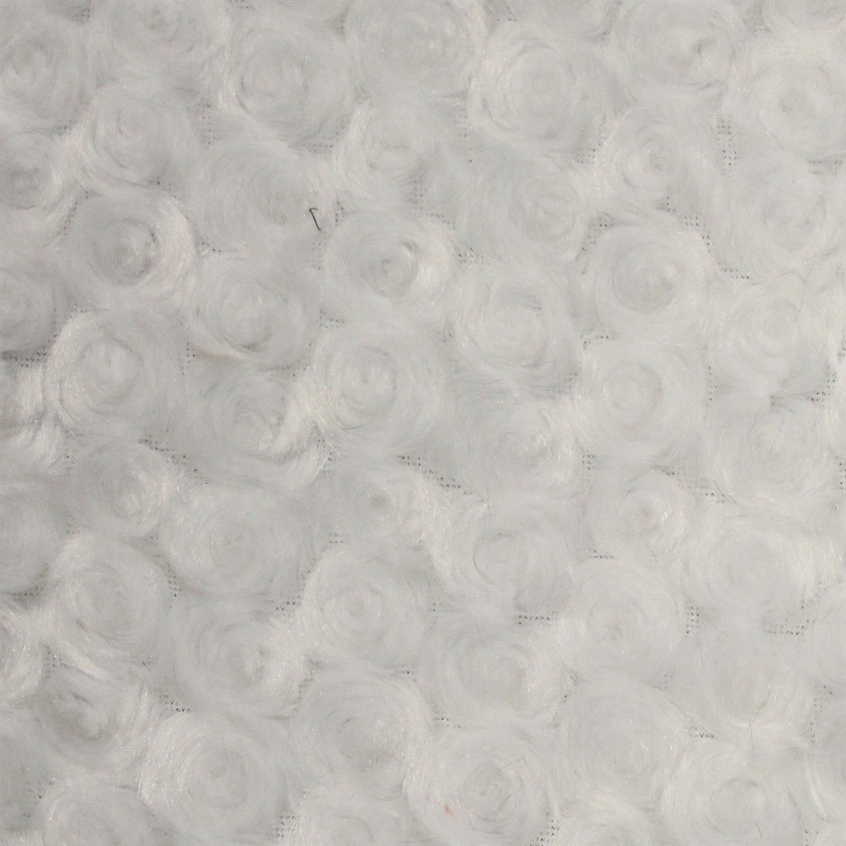 Swirl Rosebud Faux Fur Fabric - 100 Percent Polyester Faux Fur Fabric, Rose Pattern, 60" Width, 11 MM Pile Length (1 Yard)