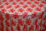 Chantilly Lace Polyester Fabric - Floral Embroidery, Sheer Mesh, 52" Width (1 Yard)