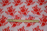 Chantilly Lace Polyester Fabric - Floral Embroidery, Sheer Mesh, 52" Width (1 Yard)