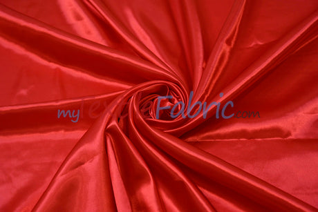 Charmeuse Satin Polyester Fabric - Solid, 58/60" Width, Multiple Colors (1 Yard)