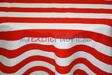 10 Oz 100% Cotton Canvas 2" Stripe Fabric - Multiple Colors, 60" Wide (1 Yard)