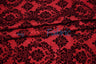 Damask Flocking Taffeta Fabric - Flocking Velvet Damask, 58/60" Width (1 Yard)
