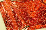 Geometric Mirror Hologram Spandex Fabric - Gold, Silver, Geometric Mirror Foil, 58/60" Width (1 Yard)