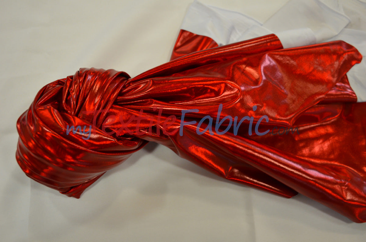 Hologram Foil Spandex Lame Fabric - Rainbow Stretch Metallic, 58/60" Width (1 Yard)