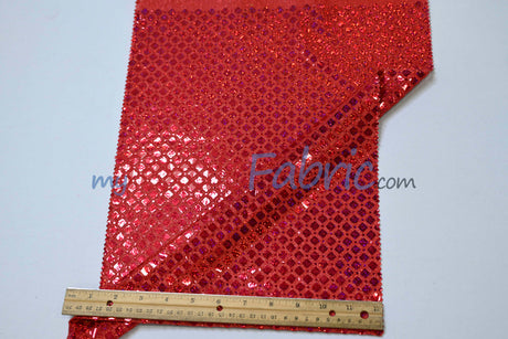 Holographic Shimmer Sequins Fabric - Lightweight Flowy Holographic Sequins, 45" Width (1 Yard)