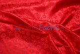 Jasmine Jacquard Polyester Fabric - Floral Brocade, 60" Width (1 Yard)