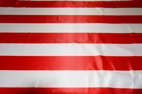 3.5 Inch Stripe Satin Print Polyester Fabric - Multiple Colors, 58/60" Width (1 Yard)