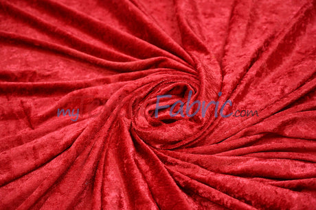 Panne Velvet Polyester Fabric - Crush Panne Velour, Solid, 58/60" Width (1 Yard)