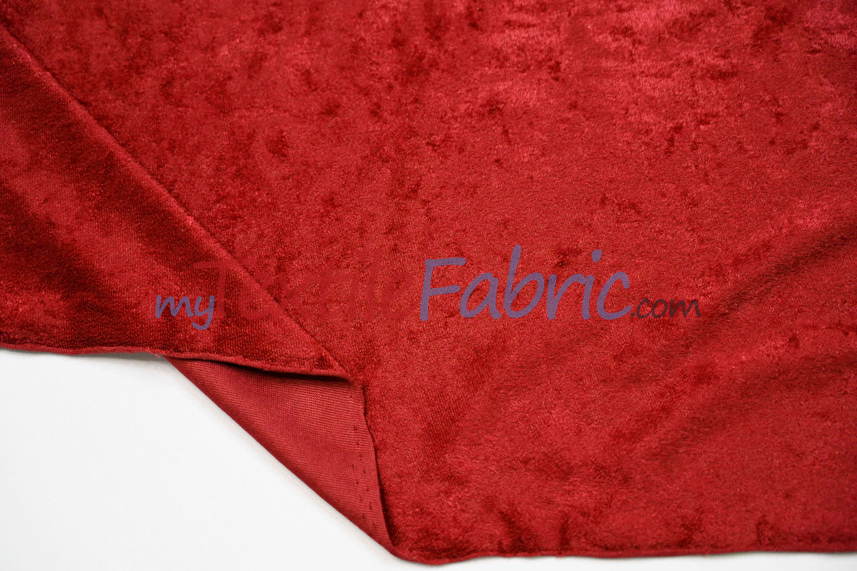 Panne Velvet Polyester Fabric - Crush Panne Velour, Solid, 58/60" Width (1 Yard)