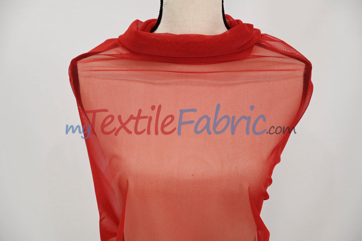 Super Soft Power Mesh Spandex Fabric - Multiple Colors, 58/60" Width (1 Yard)