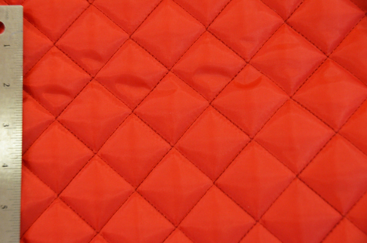 Quilted Polyester Batting Fabric - Diamond Quilted Padded Lining, 58/60" Width (1 Yard)