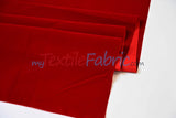 Scuba Flocking Velvet Fabric - Red, Flag Green, Hunter Green, Royal Blue, Black, 60" Width (1 Yard)