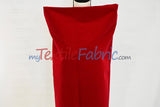 Scuba Flocking Velvet Fabric - Red, Flag Green, Hunter Green, Royal Blue, Black, 60" Width (1 Yard)