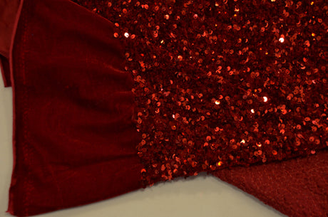 Sequins Stretch Velvet Polyester Spandex Fabric - Sequins On Plush Velvet, Multiple Colors, 60" Width (By The Yard)