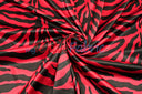 Zebra Charmeuse Satin Fabric - Zebra Print, 58/60" Width, Multiple Colors (1 Yard)