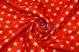 American Star Satin Polyester Fabric - American Flag Print, Red, Navy Blue, And Blue, 58/60" Width (1 Yard)
