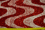 Sequins Velvet Wave Spandex Velvet Fabric - Two Tone Sequins, Multiple Colors, 58/60" Width (1 Yard)