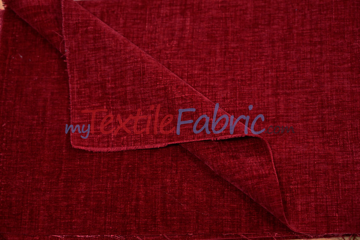 Chenille Polyester Fabric - Ultra Soft Velvety Texture, 60" Width, 350 GSM (1 Yard)