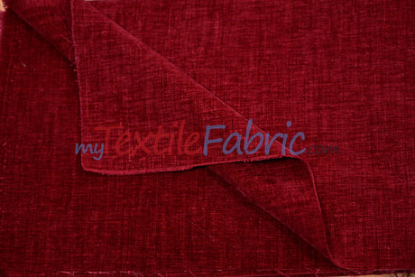 Chenille Polyester Fabric - Ultra Soft Velvety Texture, 60" Width, 350 GSM (1 Yard)