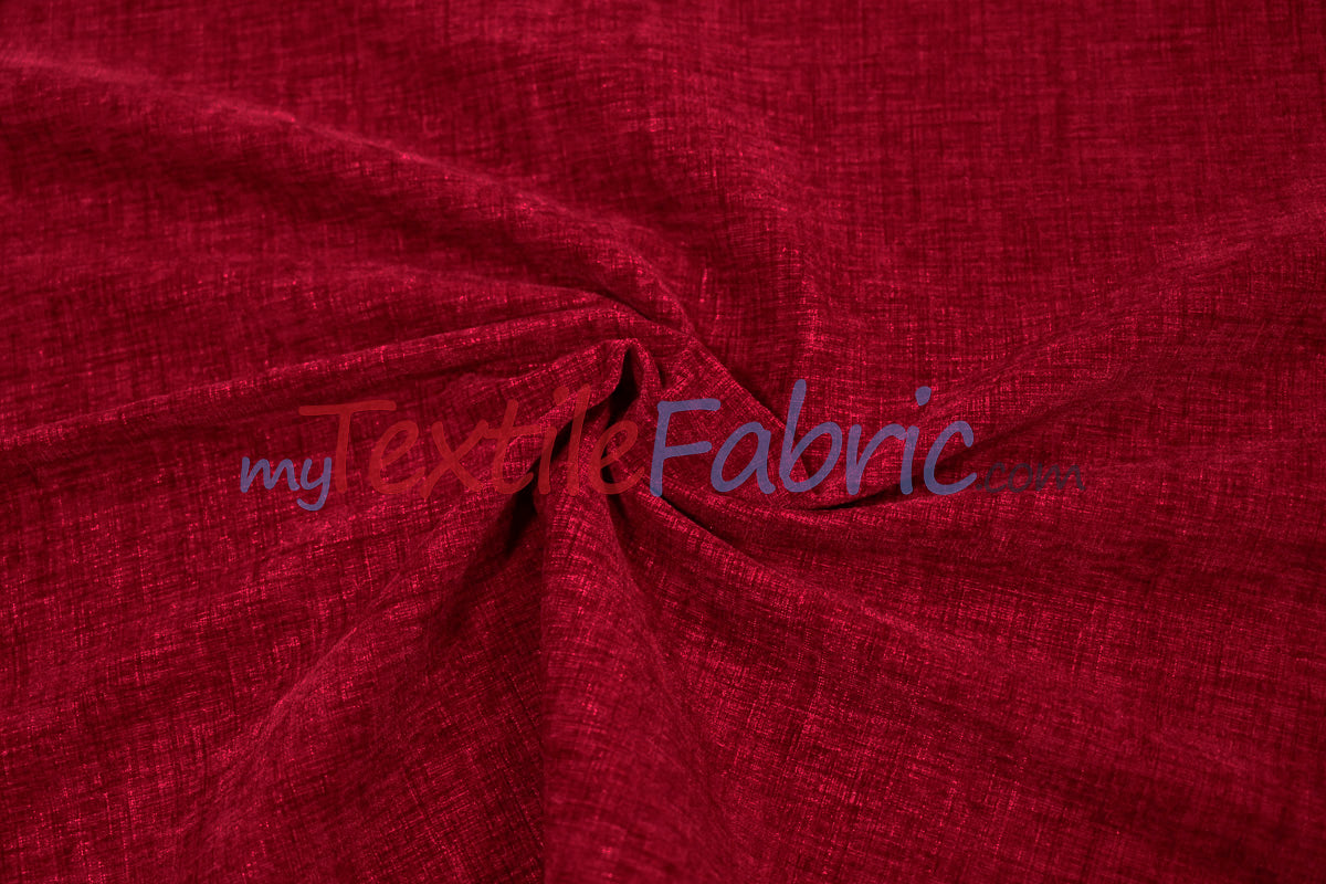 Chenille Polyester Fabric - Ultra Soft Velvety Texture, 60" Width, 350 GSM (1 Yard)