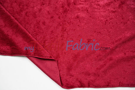 Panne Velvet Polyester Fabric - Crush Panne Velour, Solid, 58/60" Width (1 Yard)